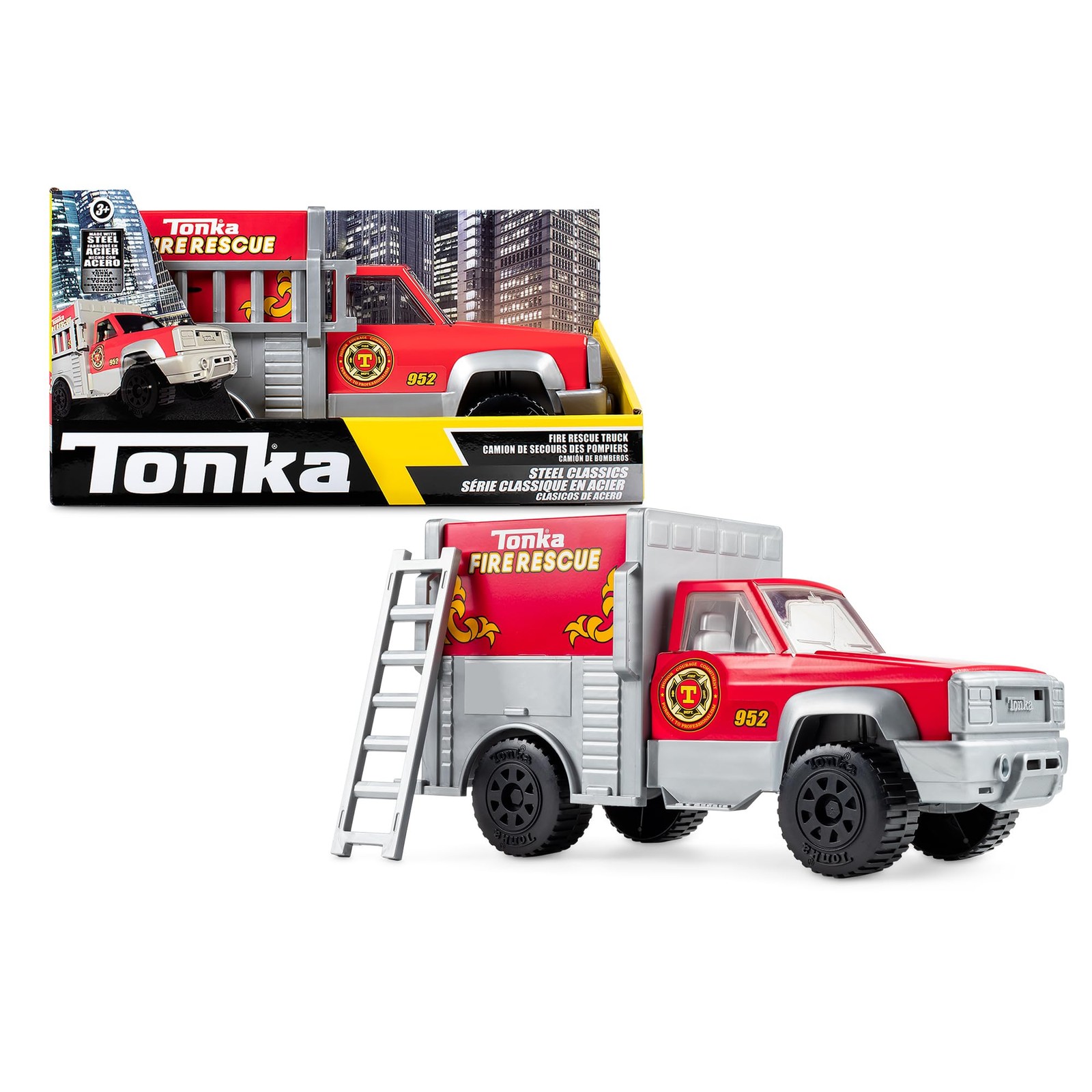 Tonka Steel Classics Rescue Truck Kids Emergency Vehicle Truck Gift Toys for 11390₽