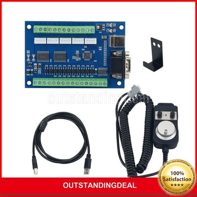 5 Axis CNC Driver Board Breakout Board with MPG Stepper Motion Controller Card/