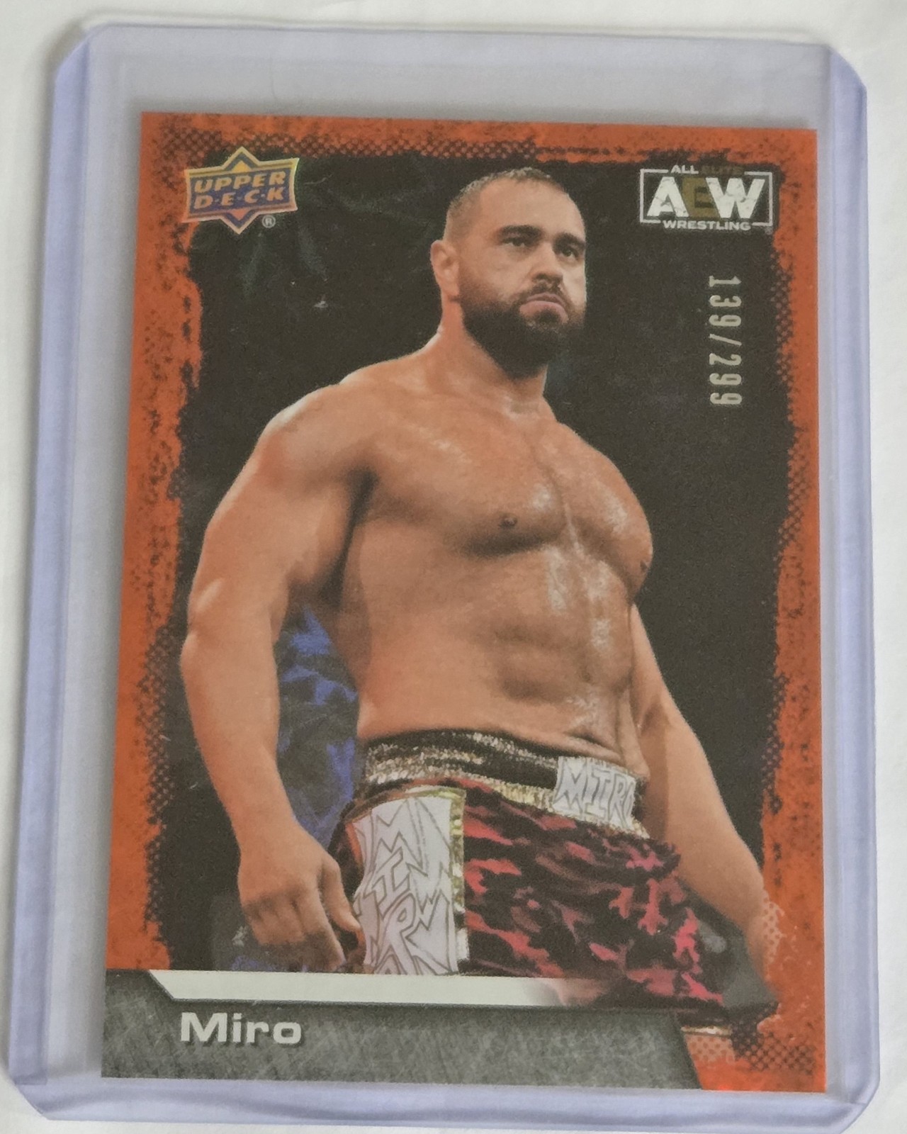 2022 Upper Deck AEW All Elite Wrestling Miro #45 Dynamite 139/299 WWE Russev