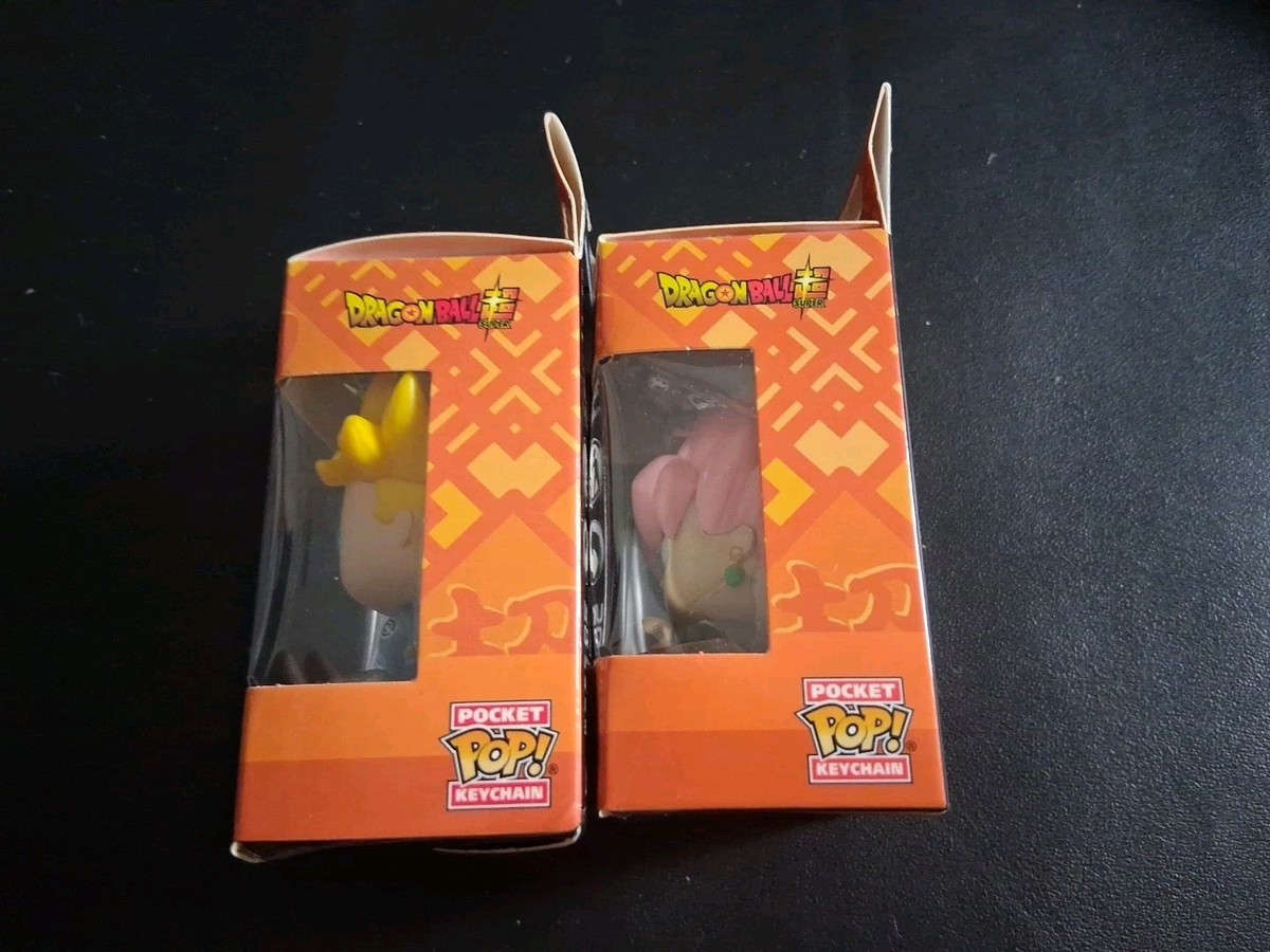 2 Funko Pop Keychain Dragon Ball Super: Saiyan Future Trunks and