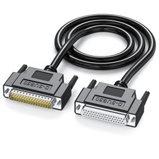 DSub 50 Pin Shielded DB50 Male To Female Extension Cable Black 5 FT 1 PCS