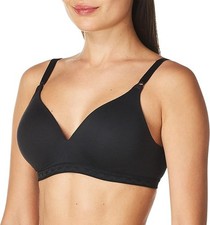 Warner's Women's Blissful Benefits Ultrasoft Wirefree Bra, Graphite Gray, 38C