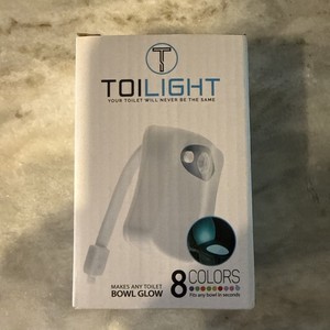 8 Colors Toilet Bowl LED Night Light Motion Activated Sensor Seat Lamp Battery