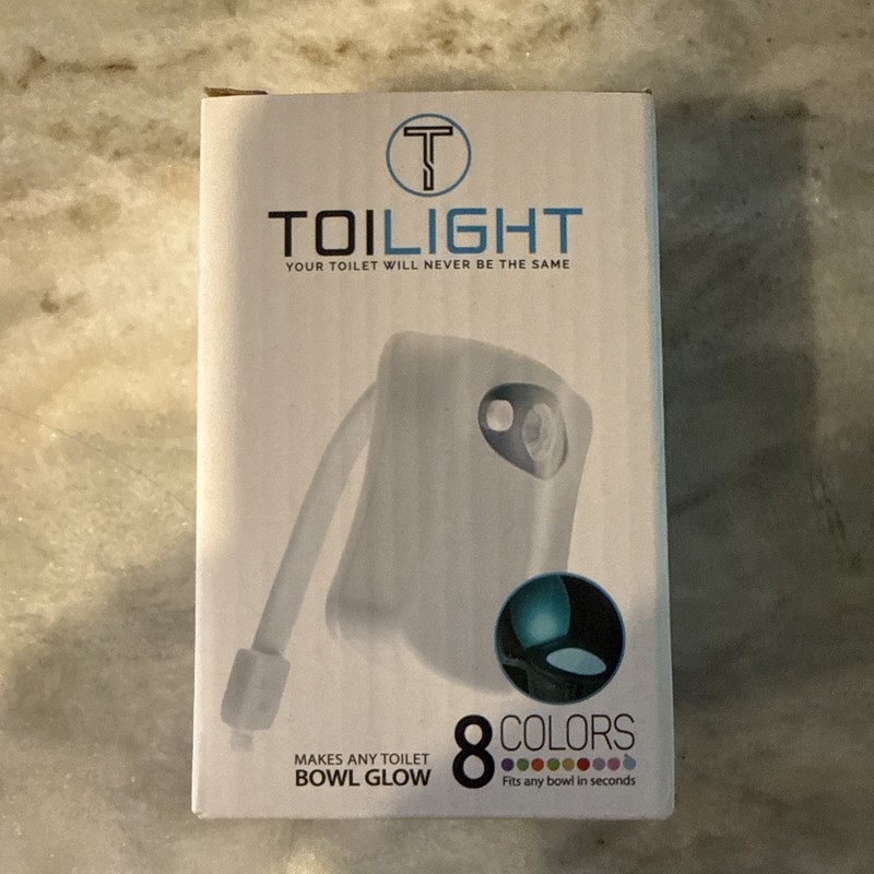 8 Colors Toilet Bowl LED Night Light Motion Activated Sensor Seat Lamp Battery