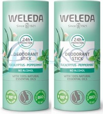Image of Weleda Eucalyptus & Peppermint Solid Deodorant - 50g (Pack of 2)