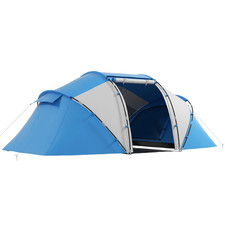Image of 4-6 Persons Camping Tent Dome Family Travel Group Hiking Room Fishing Outsunny