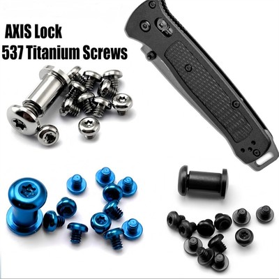 Für Benchmade 537 Bailout Faltmesser Griff AXIS Lock T6 Spindel Nagelschrauben