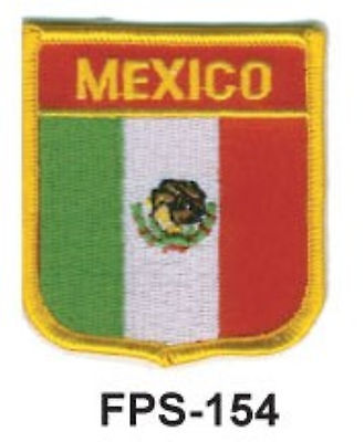 2-1/2'' X 3-1/2" MEXICO Flag Embroidered Patch 