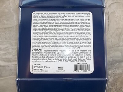 5箱 STAR BRITE HIGH PERFORMANCE SYNTHETIC ENGINE COOLANT 37050012 jh