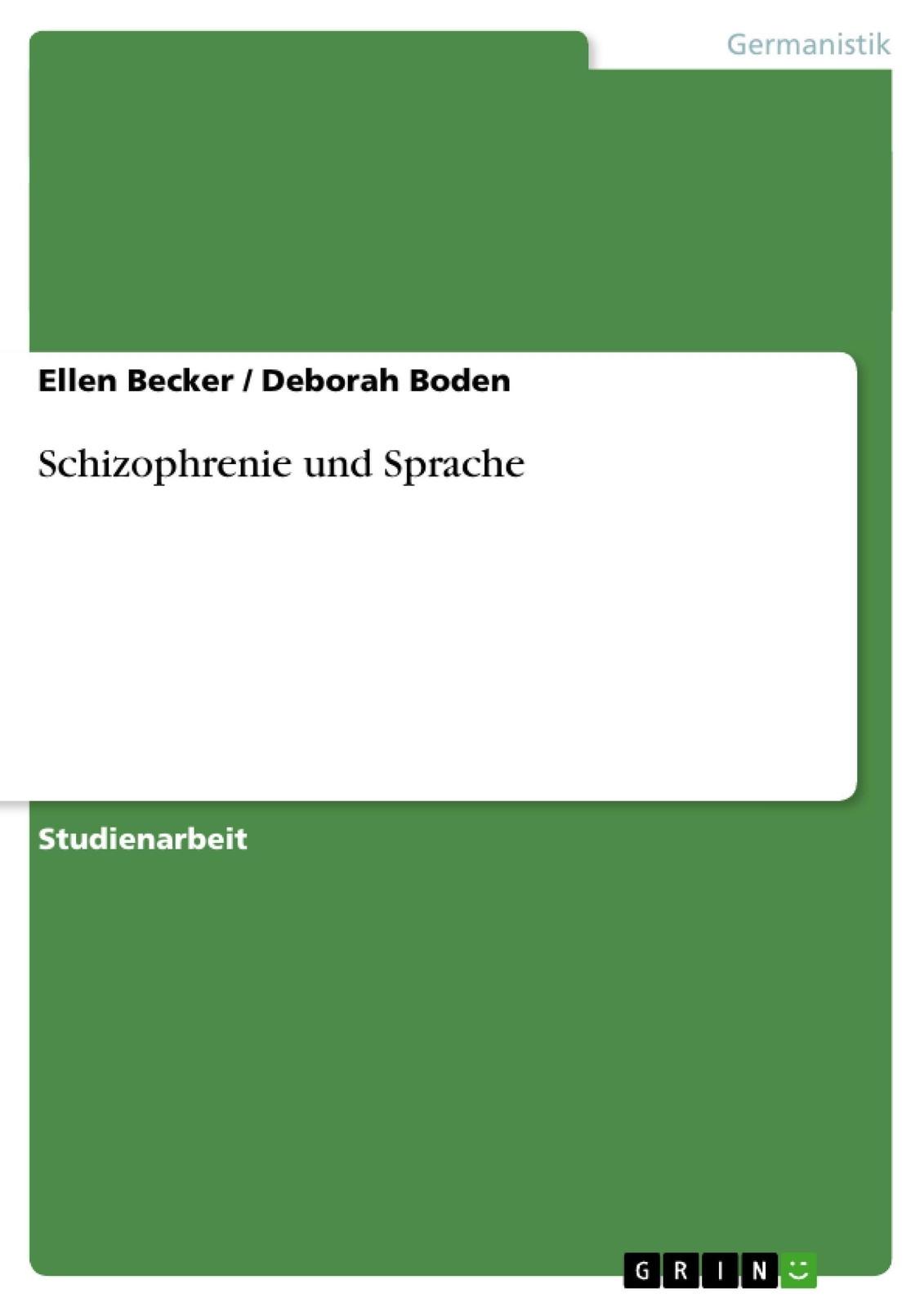 Thumbnail - Schizophrenie Und Sprache Deborah Boden (u. A.) Taschenbuch Paperback