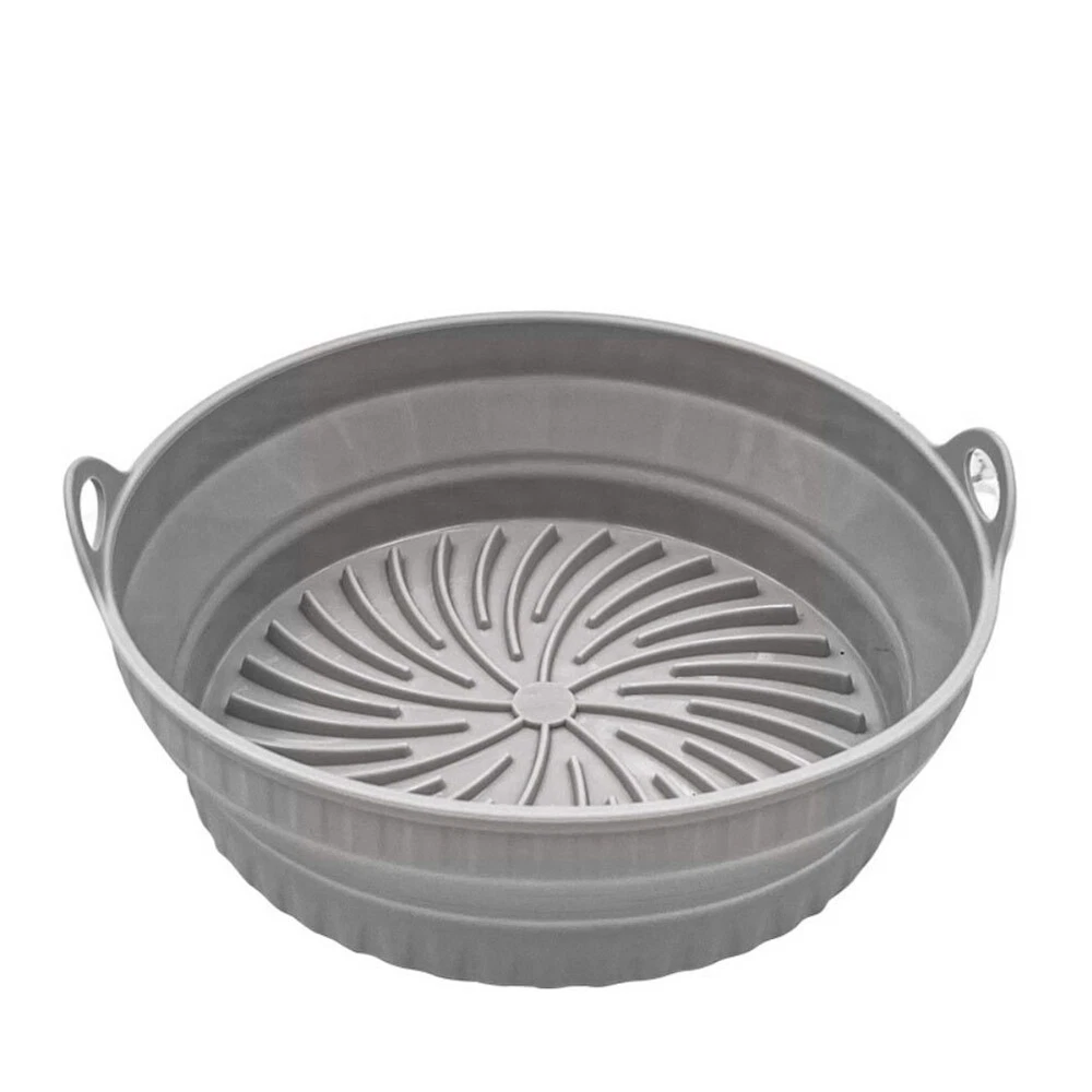 Air Fryer Silicone Pot Basket Liner Pot Non-Stick Safe Oven Baking Tray Foldable Air Fryer Silicone Pot Basket Liner Pot Non-Stick Safe Oven Baking Tray Foldable