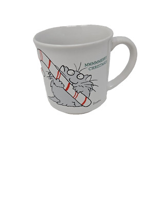 Vintage Boynton Merry Christmas Cat Candy Cane Coffee Mug Recycled Paper Product