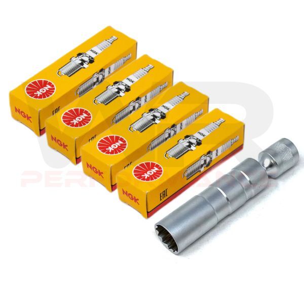 NGK Spark Plugs and Tool for Kawasaki ZX-6R 600 F G H J Ninja 1995