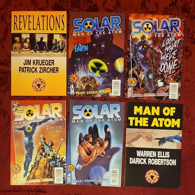 Solar Man Of The Atom + Revelations + Hell On Earth 1-4 Acclaim Valiant Lot Of 6