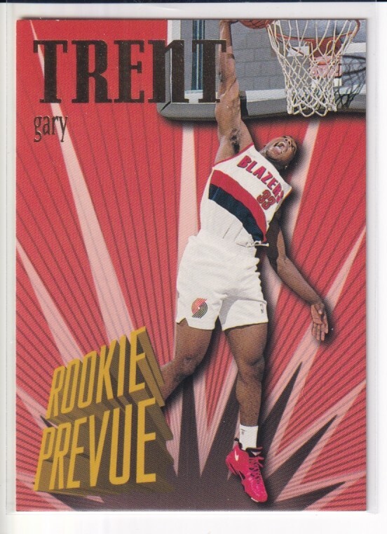 1995 Skybox Rookie Preview Gary Trent Sr. RC #RP10 Blazers
