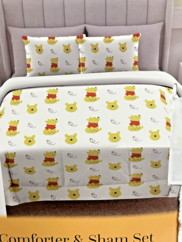 WINNIE The POOH Full/Queen Super Soft Comforter 86" x 86" 2 Shams 20" x 26" NWT - Picture 2 of 7