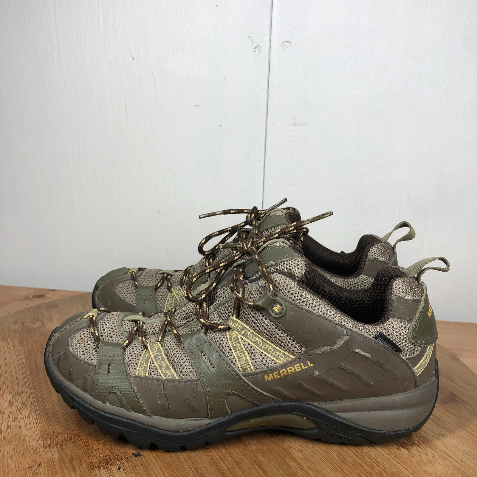 Scarpe Merrell donna 8 sirene impermeabili escursionismo trail scarpe da passeggio marroni