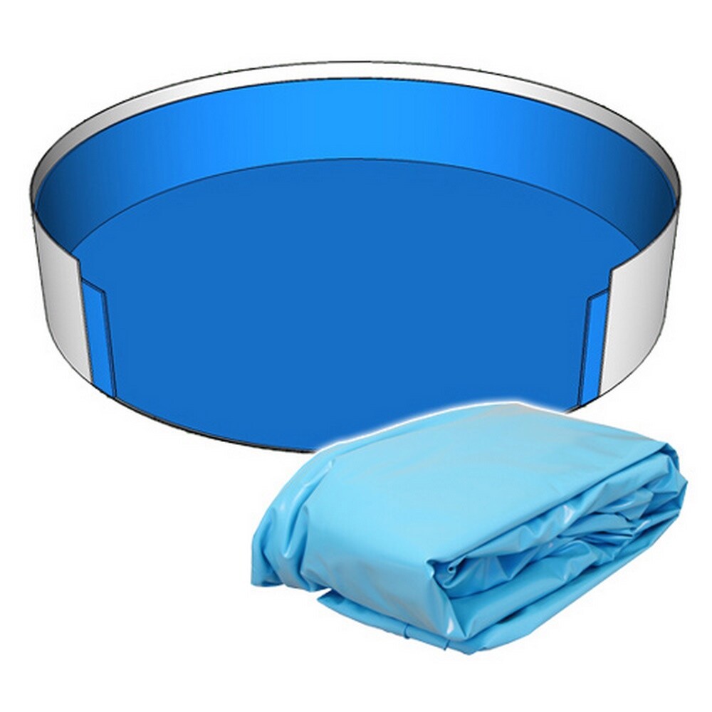 Stahlwandpool Weiß/blau 4,60 X 0,90 M Mit Skimmer Weiß / Blau Stahlwandbecken Ru