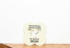 2020 SEASONAL Beach Badge / Tag BEACH HAVEN LBI NJ WITH ORIGINAL PIN