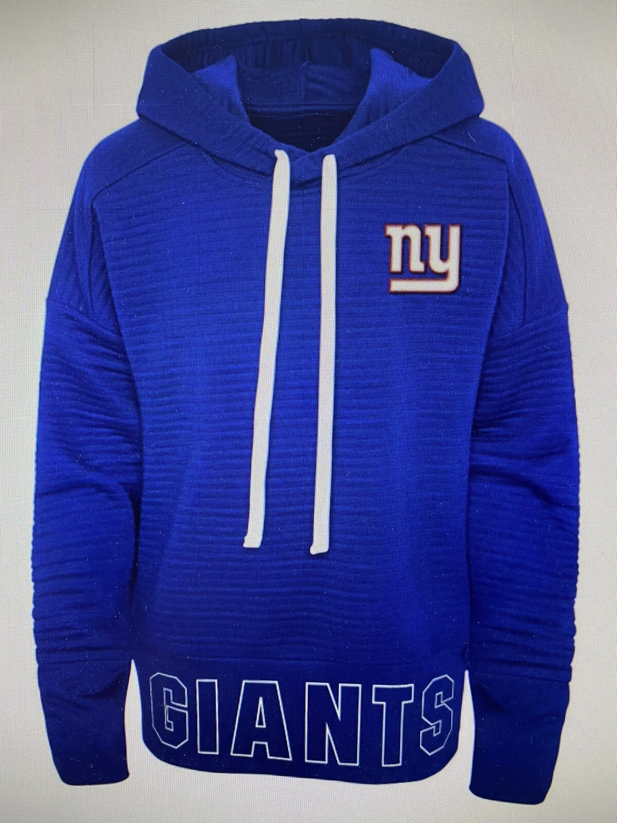 VETEMENTS New York Giants NFL Teen Jr Girl Corded Poly Hoodie ~ New with Tags