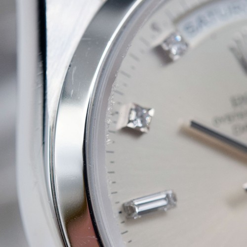 Rolex Day-Date 18206 Platinum 36mm Factory Diamond Dial Automatic Watch - Picture 9 of 21