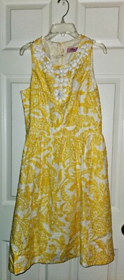 Elizabeth J. Women's Sleeveless Yellow 90's Sundress Size Small/Medium