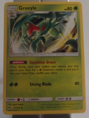 104PK021 - Grovyle - 21/214 - Lost Thunder - Uncommon - NM