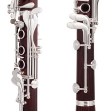 Completely made of Rosewood 18 Keys Bb Clarinet Rosewood Body Silver Plated Keys
