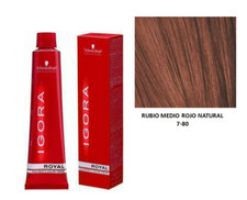Rubio Medio Rojo Natural TONO 7.80  - Igora Royal SchwarzkopF