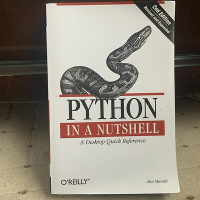 Python in a Nutshell by Alex Martelli 2nd edition programming book RRP $40