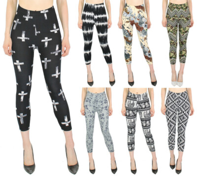 Capri Leggings Damen 7/8 Kurze Leggings Sportleggings Fitness Capri - 7LG2019-4