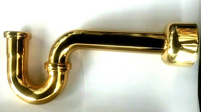 Jaclo 253PG P Trap with Round Box Escutcheon 11/2" in