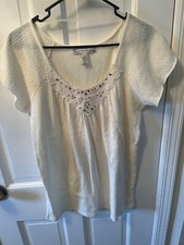 Camicetta donna Hobo colore panna lavanderia francese taglia M nuova senza etichette