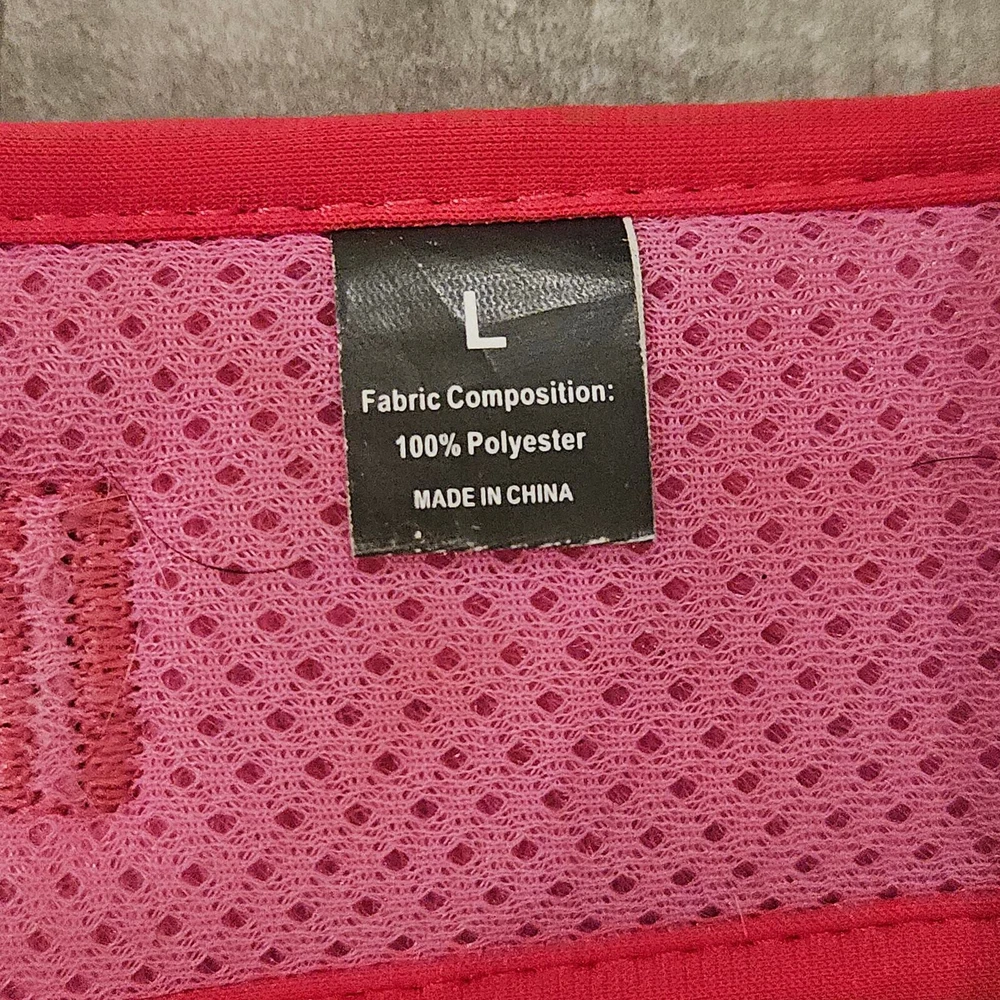 Dog Harness Size L Red Pink Camo Adjustable 4 Buckle Soft Padded Vest