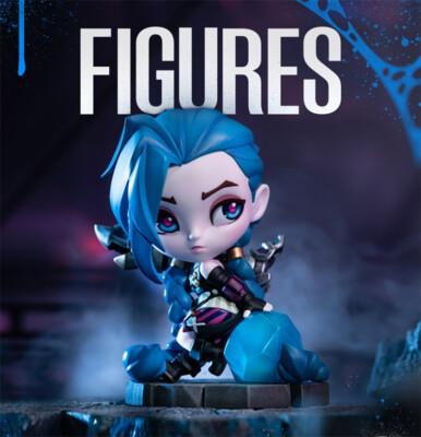 値下げ　更に値下げ！！￼ TOY’S ブランド　シヴィエレジンキット 40cm Official League of Legends LOL Arcane Jinx Figure Authentic Toys