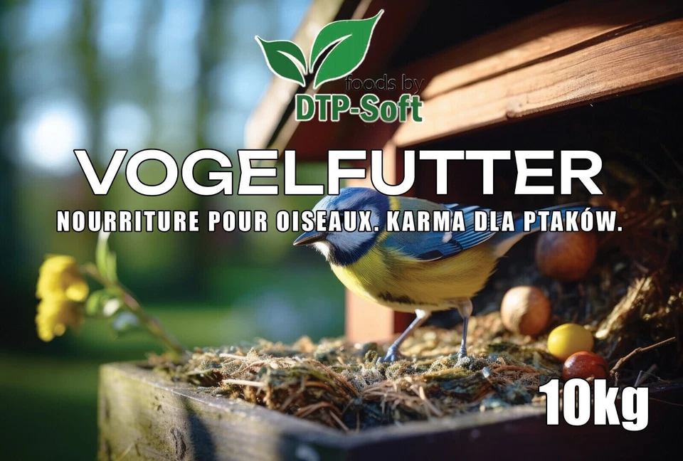 10kg Vogelfutter Streufutter Wildvogelfutter 4 Jahreszeiten Vögel Eimer 10 kg - Bild 4 von 4