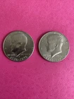 1776-1976 P & D KENNEDY BICENTENNIAL HALF DOLLARS 2 COINS LOT CIRCULATED