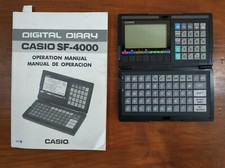 CASIO SF-4000 DIGITAL DIARY / VINTAGE CALCULATOR BIG DISPLAY COMPACT POCKET DATA
