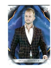 WWE Drake Maverick #25 2019 Topps Undisputed Blue Parallel Card SN 25 of 25
