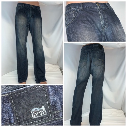 Jack Jones Jeans 34x32 Dark Blue Cotton 