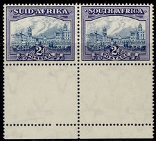 SOUTH AFRICA GVI SG58, 2d blue & violet, NH MINT. Cat £75. MARGINAL