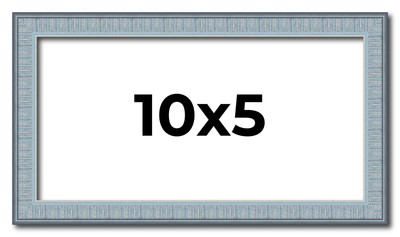 10x5 Frame Blue Scuffed Farm Board Solid Wood Picture Frame Width 0.75 Inches |