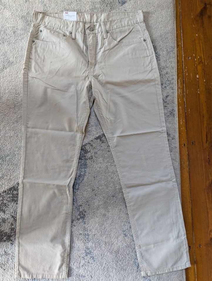 Levi's 511 Skinny Straight leg Jeans, 34w , 30l, new. Tan eBay