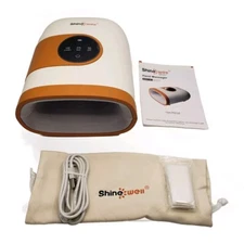 SHINE WELL Rechargeable Hand Massager w/ Compression & Heat - FSA HSA Eligible 