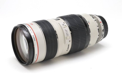 Obiettivo Canon EF 70-200mm F2.8L USM con paraluce, copriobiettivo anteriore/posteriore, attacco treppiede - Foto 2 di 5