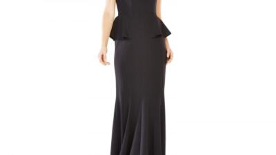 ALGY 卒服　150cm BCBG MAXAZRIA Aqua Lace Accordion Pleated Formal Dress Gown
