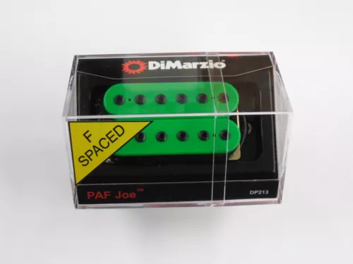 DiMarzio F-spaced PAF Joe Neck Humbucker Green W/Black Poles DP 213