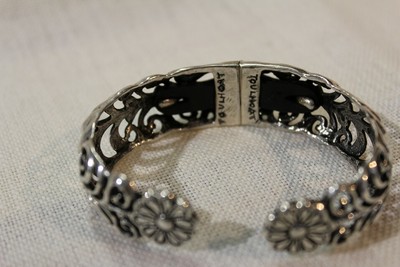 Bracelet Jonc Ajouré TOULHOAT En Argent Massif - Style Celtic Bretagne, Neuf