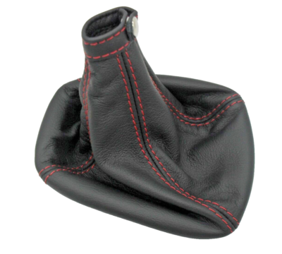 Cuffia Cambio E Freno A Mano In Vera Pelle Per Alfa Romeo Giulietta - Cuciture Bianche, Stile Sportivo - Foto 8