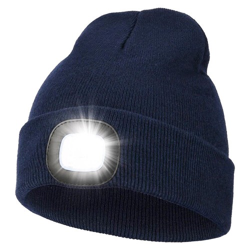 1-3PC Unisex LED Beanie Hat Light Winter Warm Knit Cap USB Rechargeable Headlamp - Picture 12 of 29